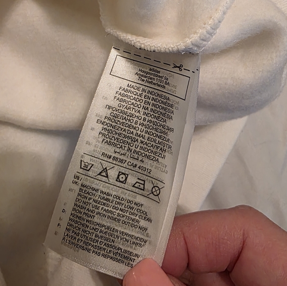 Adidas New White Hoodie Size M Youth 12-14 - Picture 6 of 10